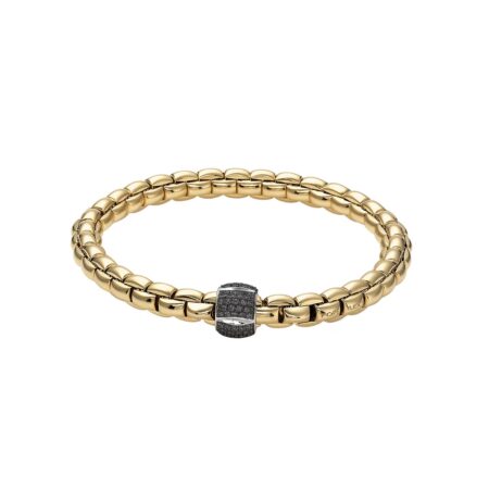 18ct Yellow Gold Diamond Fope Bracelet