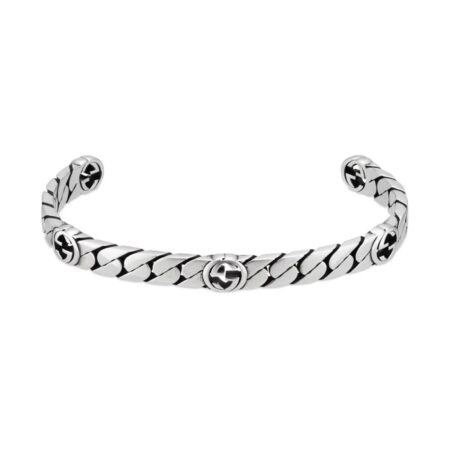 Silver Gucci Cuff Bracelet