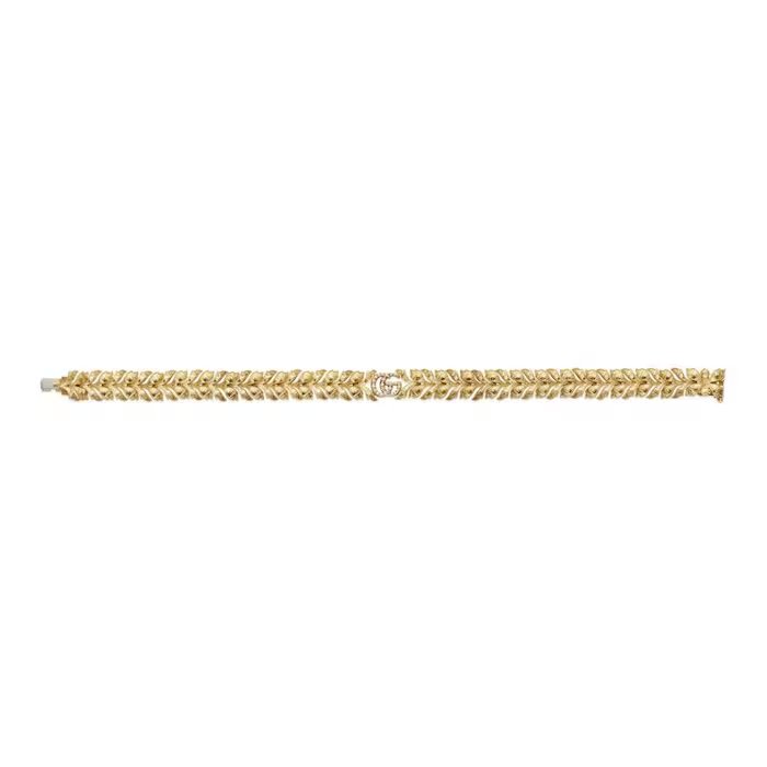 18ct Yellow Gold Gucci Diamond Bracelet