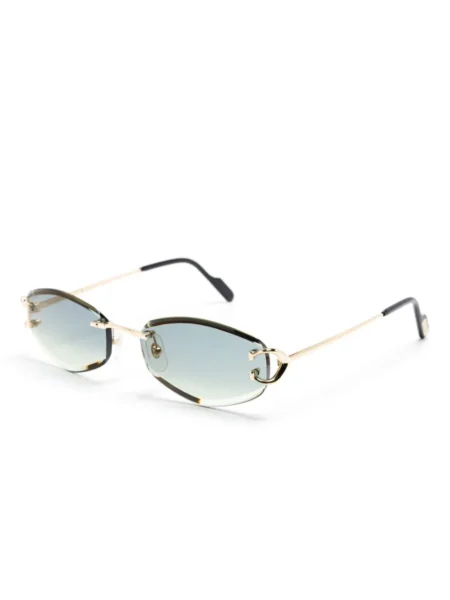 Buy Cartier Frameless Rectangle Shape Sunglasses With Crypto