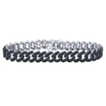 Black Diamond Curb Bracelet