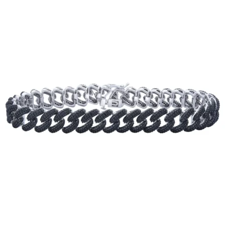 Black Diamond Curb Bracelet