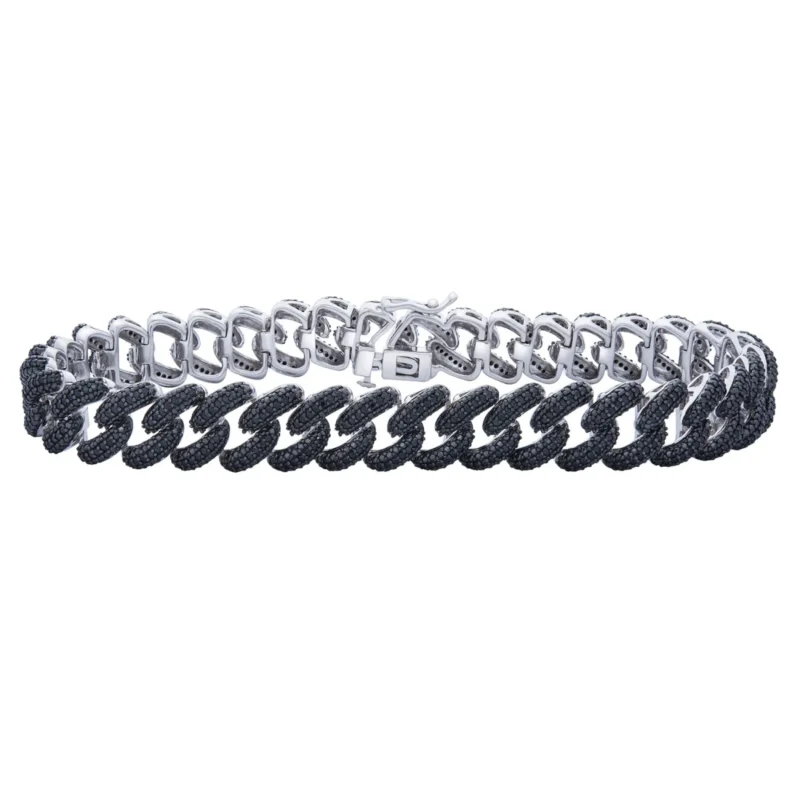 Black Diamond Curb Bracelet